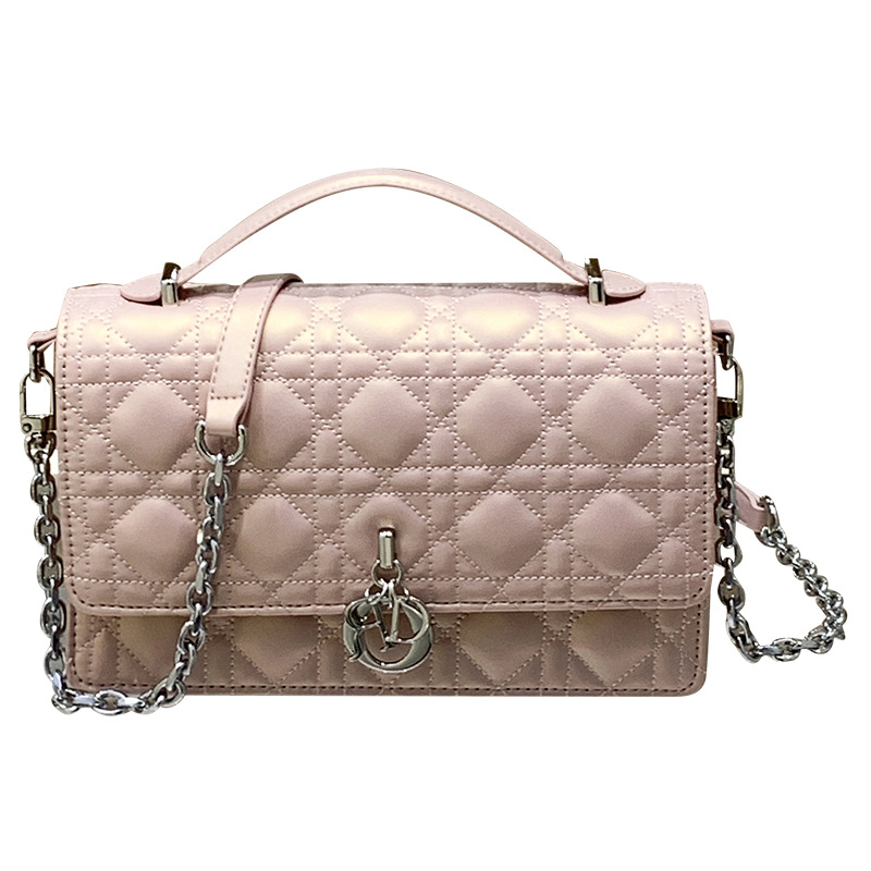 2024 Summer New High-end Feeltweed Style Handbag Classic Argyll Chain Bag Single Shoulder Crossbody Small Square Bag