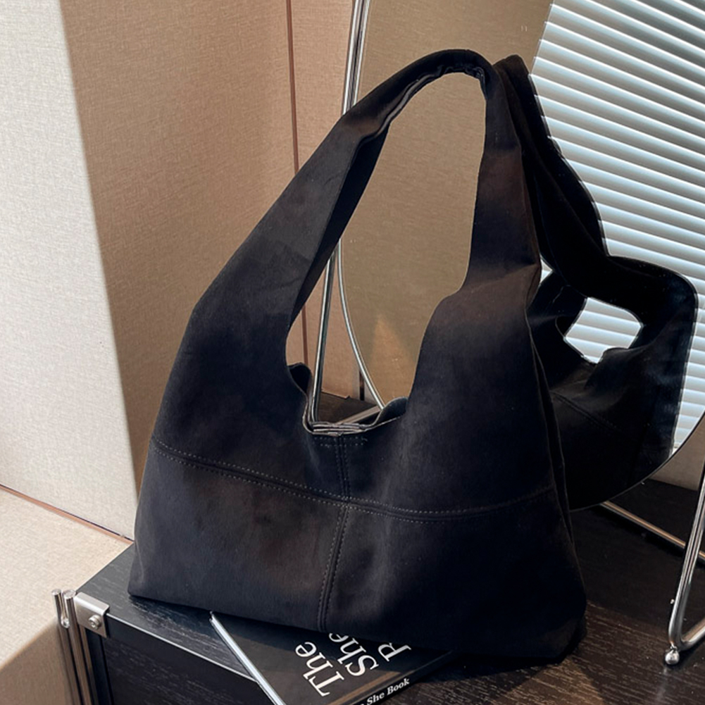 Suede Slouchy Handbag Purse for Women Suede Shoulder Bag Retro Winter Women's Bag Fashion Trendy Ladies Shopping Clutch Hobo Bag