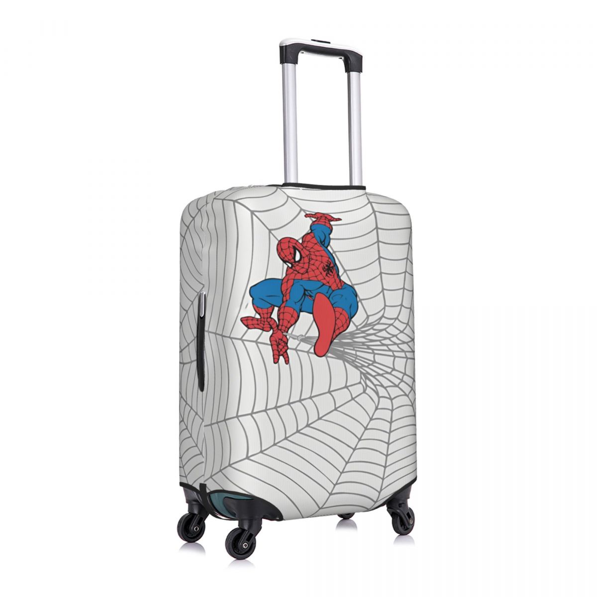 Spider Man In Center Of Web Suitcase Cover Vacation Strectch Luggage Supplies Travel Protector
