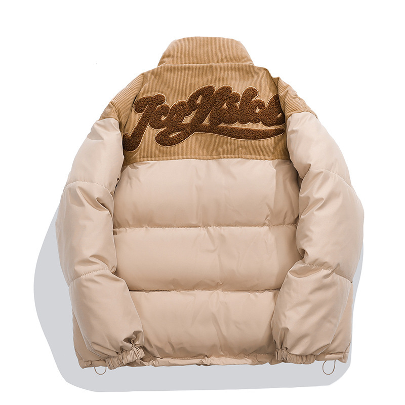 Solid color 2025 corduroy down winter new loose jacket, thick cotton jacket