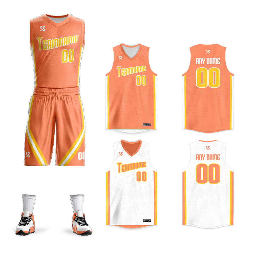 2025 Custom Reversible Jersey Sets Men/Youth Double-Sided Basketball Shirt Suit Print Sportwear Team Game Training Uniform