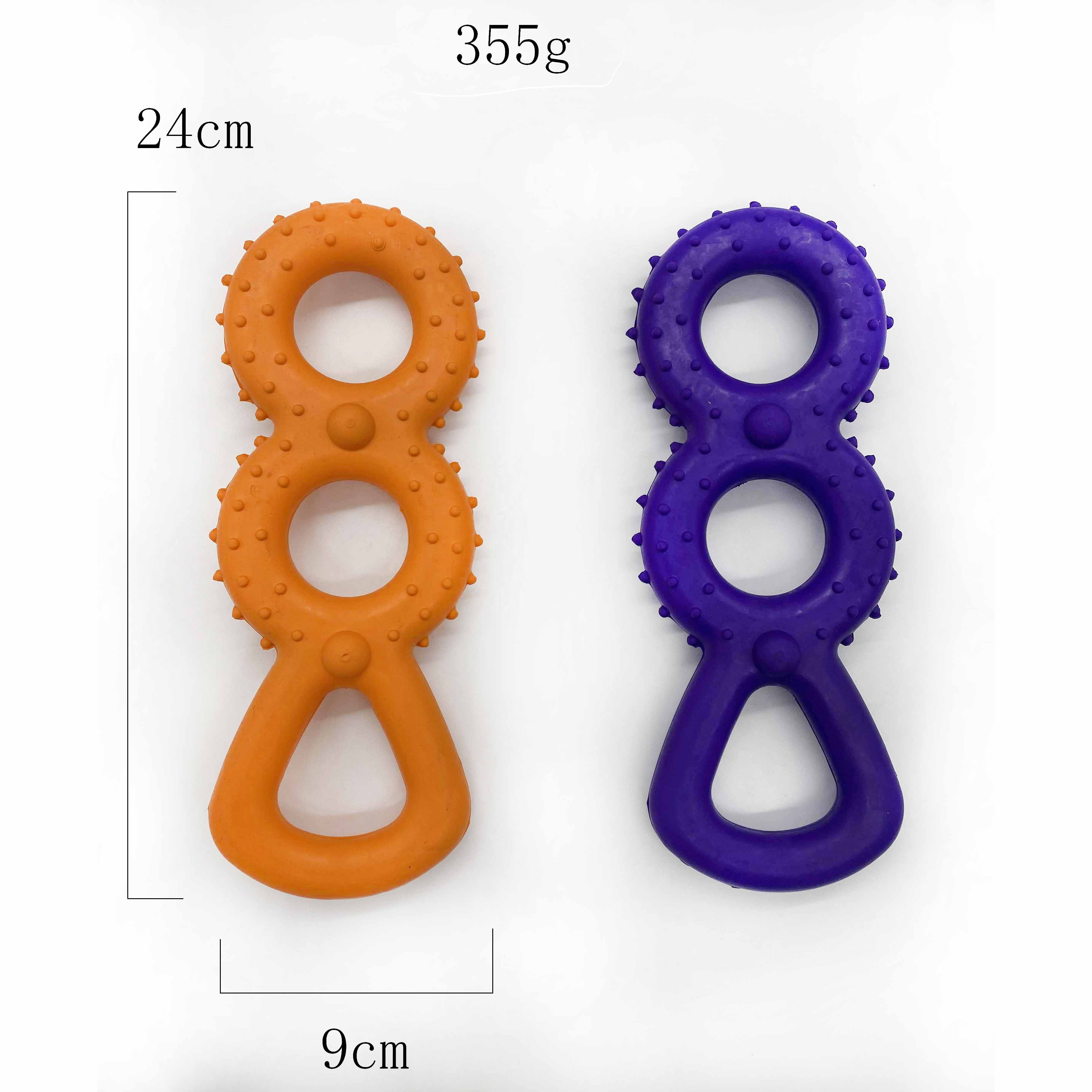 Super tough indestructible rubber toy handle dog chewing toys
