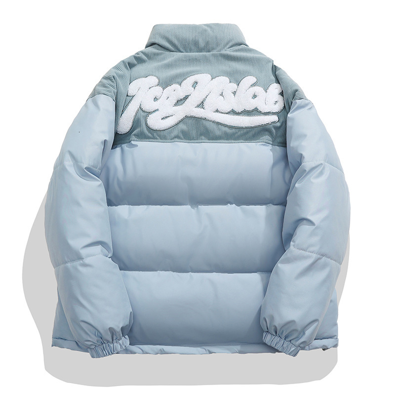 Solid color 2025 corduroy down winter new loose jacket, thick cotton jacket