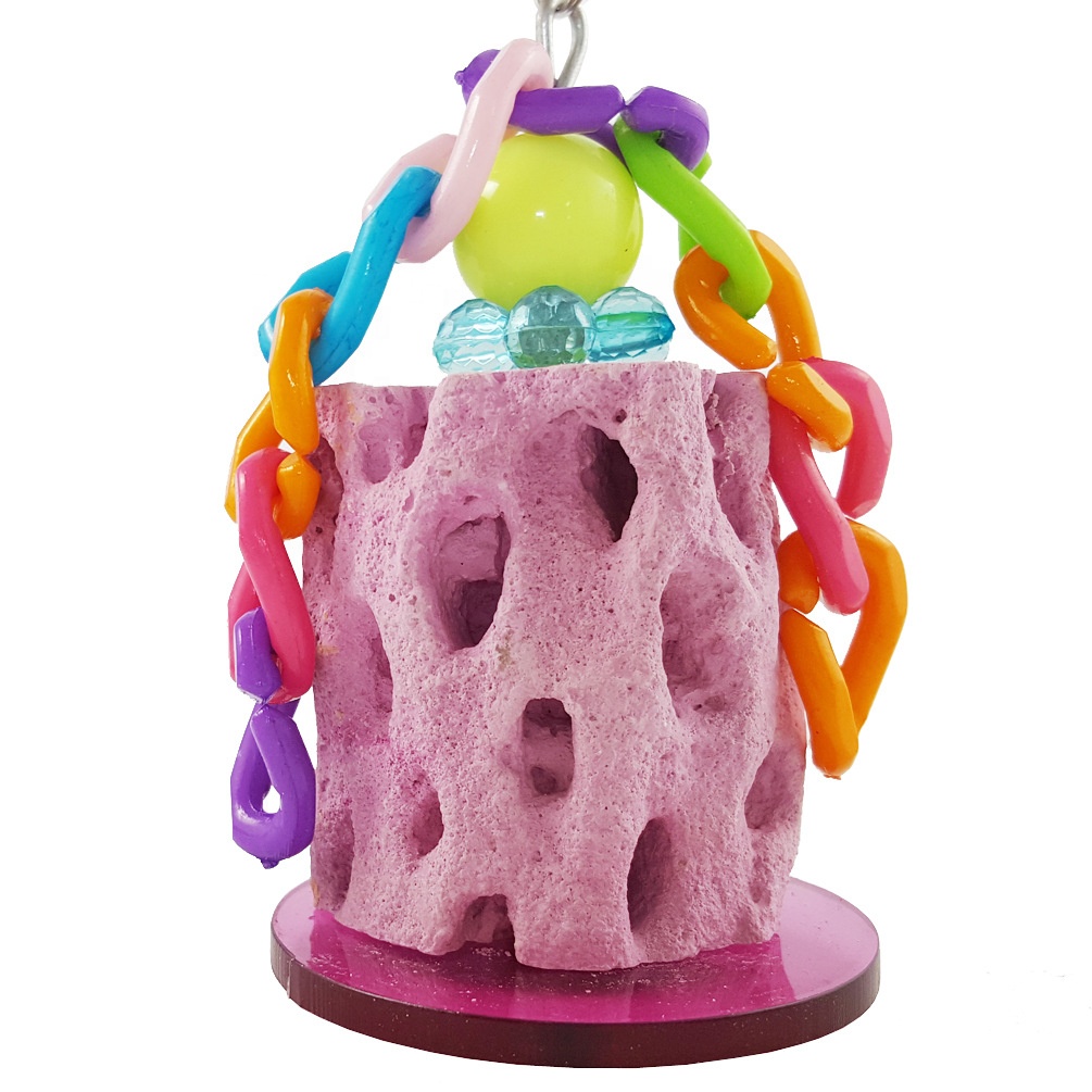 Hot Sale Wholesale Parrot Parakeet Pet Accessories Bird Toys Calcium Teeth Chew Toys For Animal