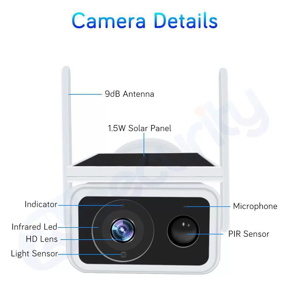 By sea shipping Wireless WIFI with Wall Lights Panel WiFi Outdoor Waterproof Camera Rechargeable Power 1080P Night Vision PIR Cloud Security Cam