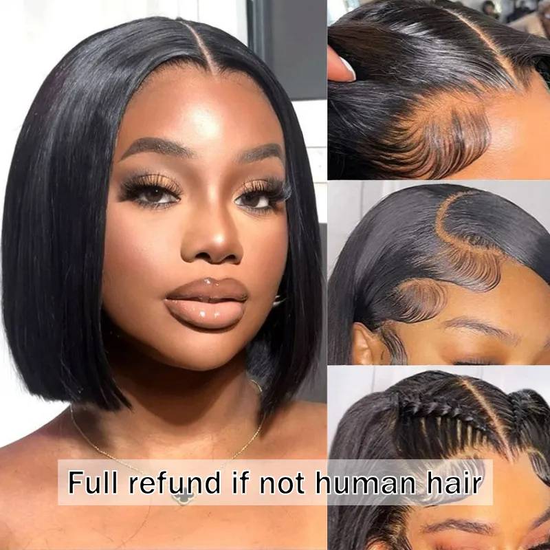 100% Really 13x4 Human Deep Wave Lace Front Hair Brazilian Wigs Curly HD Glueless Wig Straight Colored For Woman Pre Plucked 300Ddensity