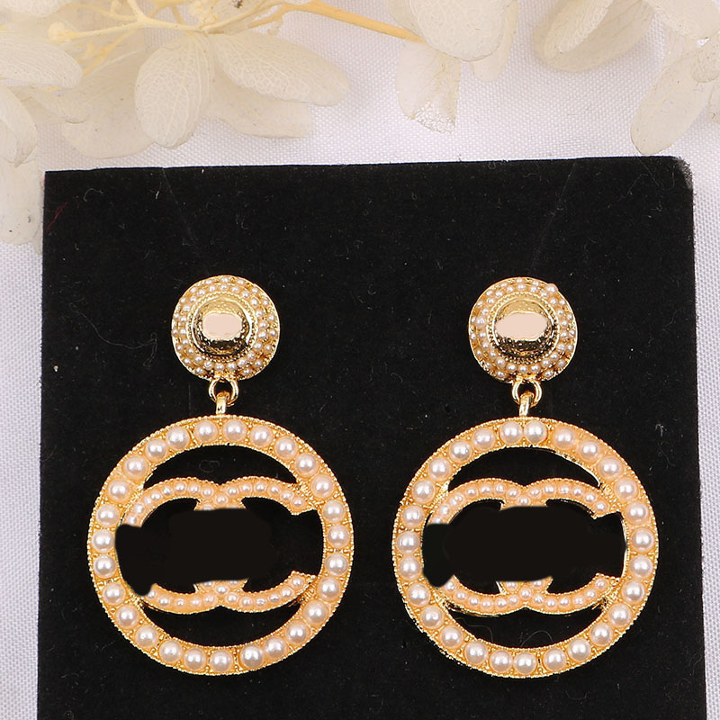 20style Classic Designer Big Gold Hoop Earrings For Woman Valentine's Day wedding bride jewelry gift