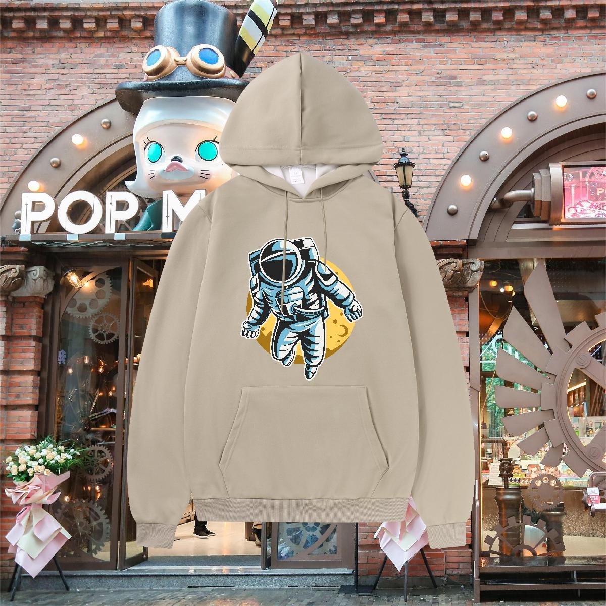 Stylist Hoodie For Man Long Sleeve Soft Loose Fit Hoodie Pullover Custom Print Plus Size Tops Spring Autumn Cotton 350g