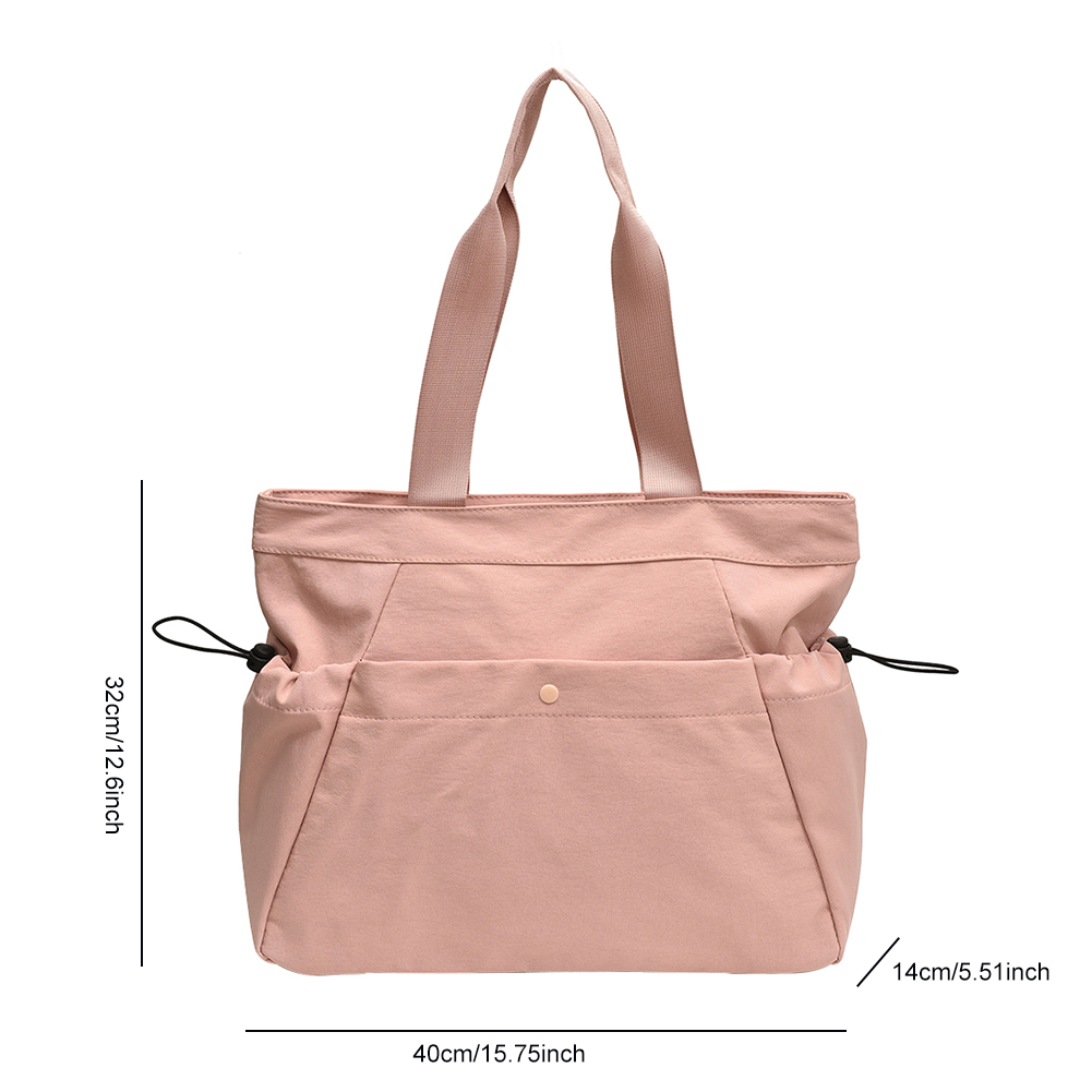 Shoulder Bag for Women Waterproof Large Gym Bag Nylon with Zipper Handbag Satchel Purse for Travel Work