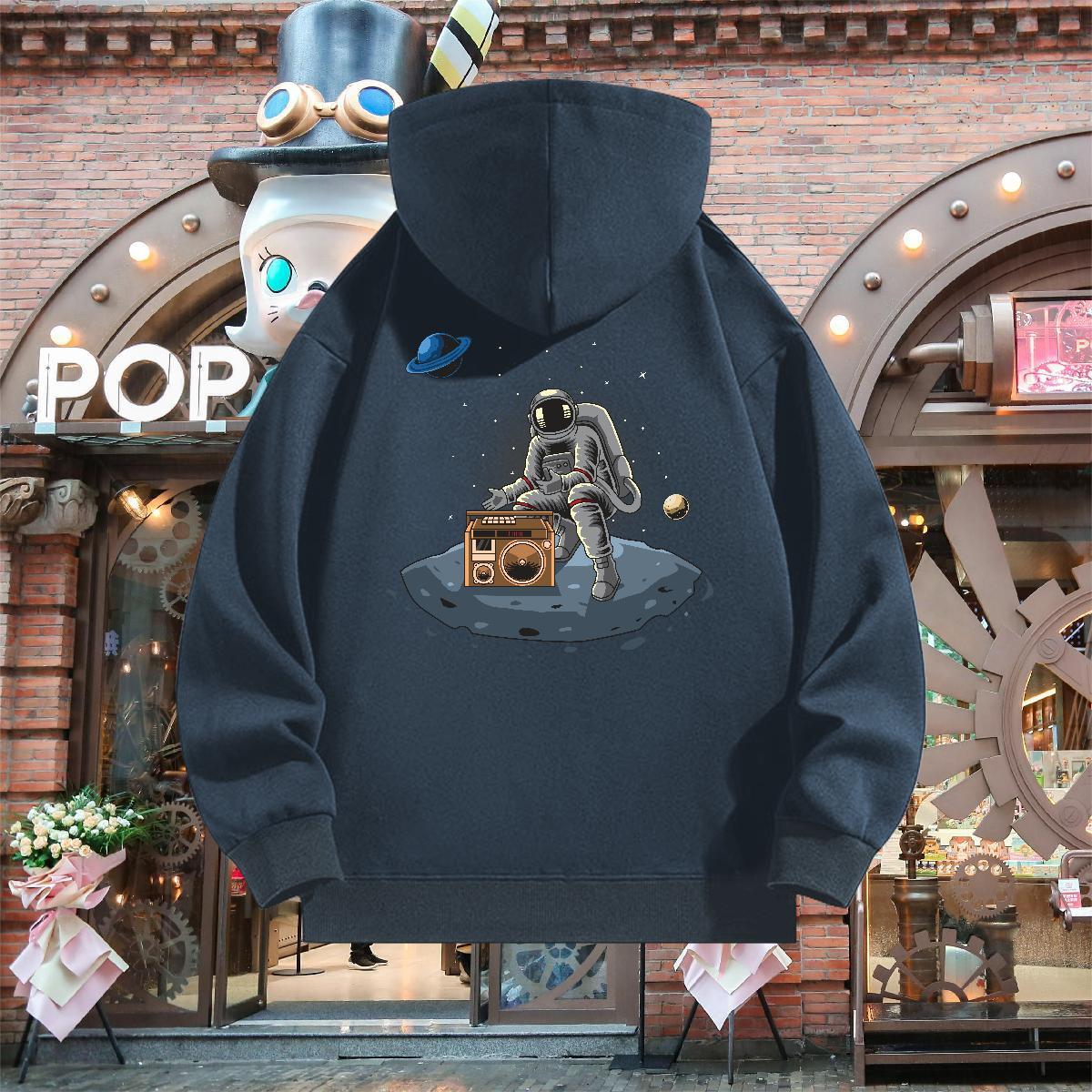 Fashion New Men's Hooded Sweatshirt Breathable Soft Loose Men Hoodie Anime Print Clothings Y2K 350g Cotton