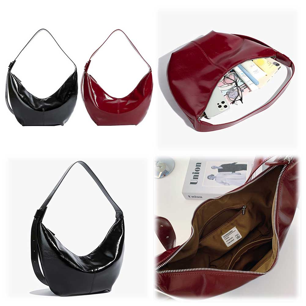 Crossbody Bag for Women with Adjustable Strap Clutch Purse PU Leather Inner Pocket Large-capacity Hobo Bag Travel Shopping Bag