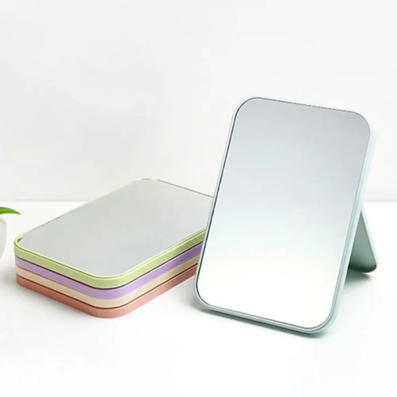 Folding Large Square High Definition Single Side Cosmetic Mirror Portable Easy To Use Simple and Beautiful Free shipping
