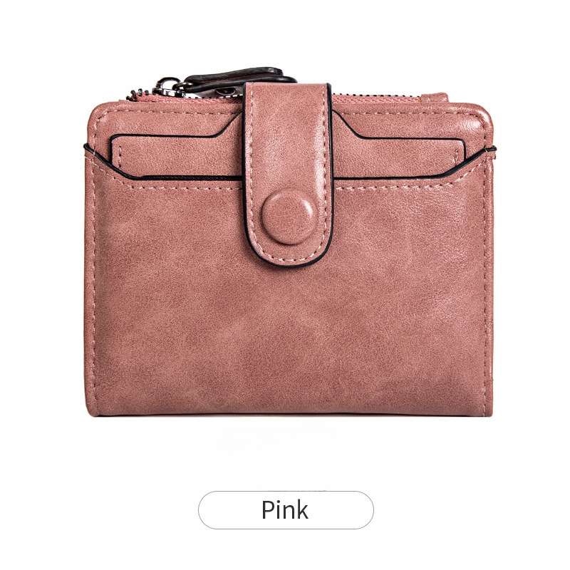 Wallet for Women Multiple Card Slots Student Fashionable Women's Wallet Korean Style Versatile Simple Short Wallet