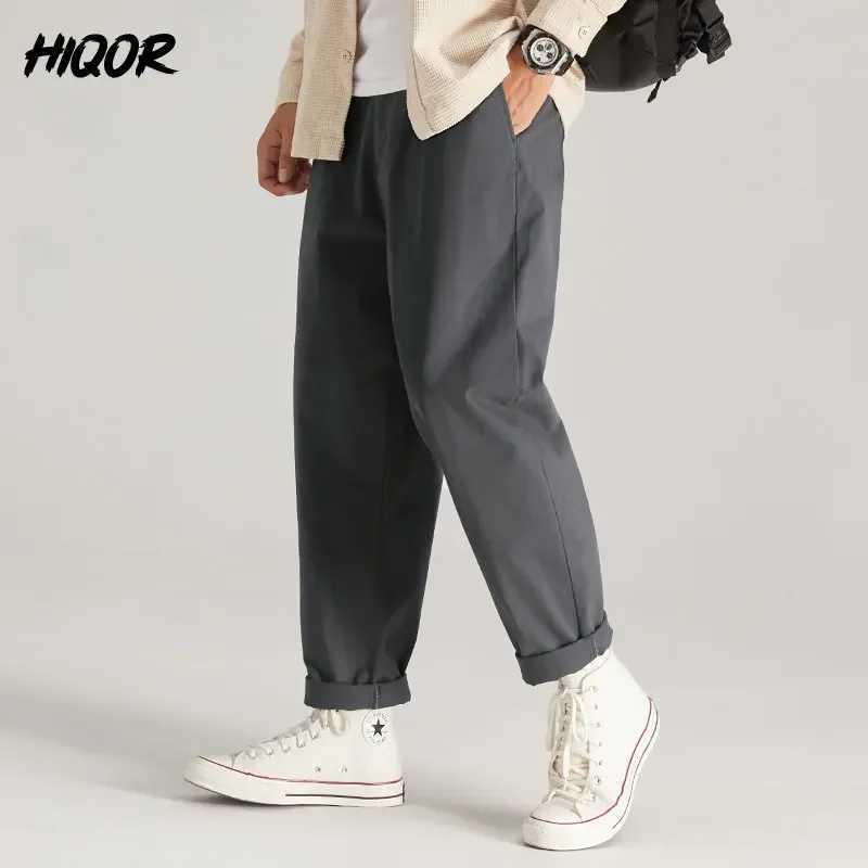 HIQOR Brand Japanese Cargo Trousers for Men New Mens Black Casual ArmyGreen Pants Trousers Mens Jumpsuit Male Oversize Pants LX241107