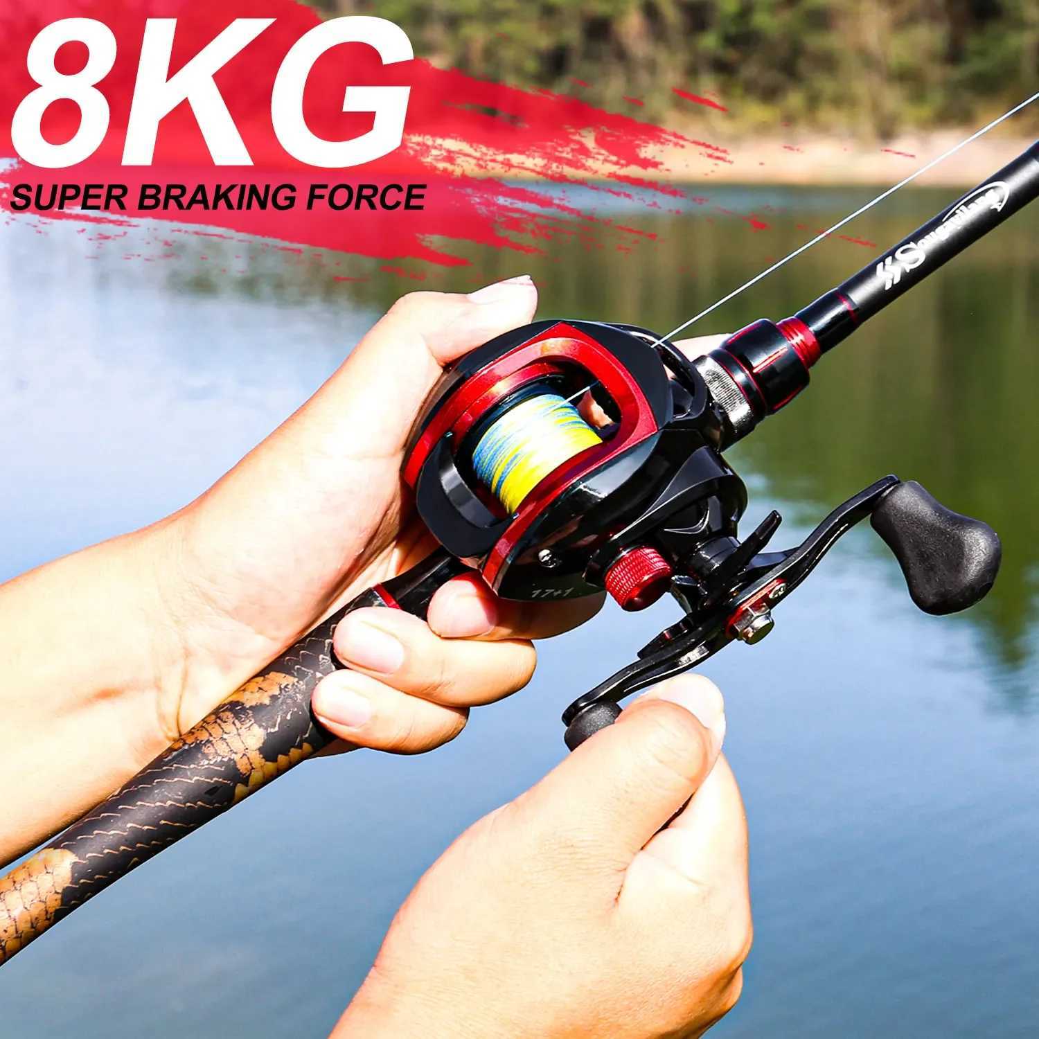 Sougayilang 2.1m cast fishing rod combination Portab 4-section cast fishing rod and ultra light bait reel set W241108