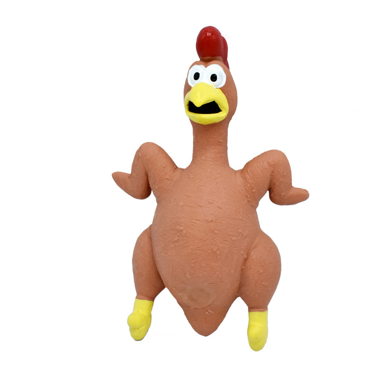 Rubber Squeak Toy for Dog Screaming Chicken Chew Bone Slipper Squeaky Ball Dog Toys Tooth Grinding & Training Pet Toy Supplies