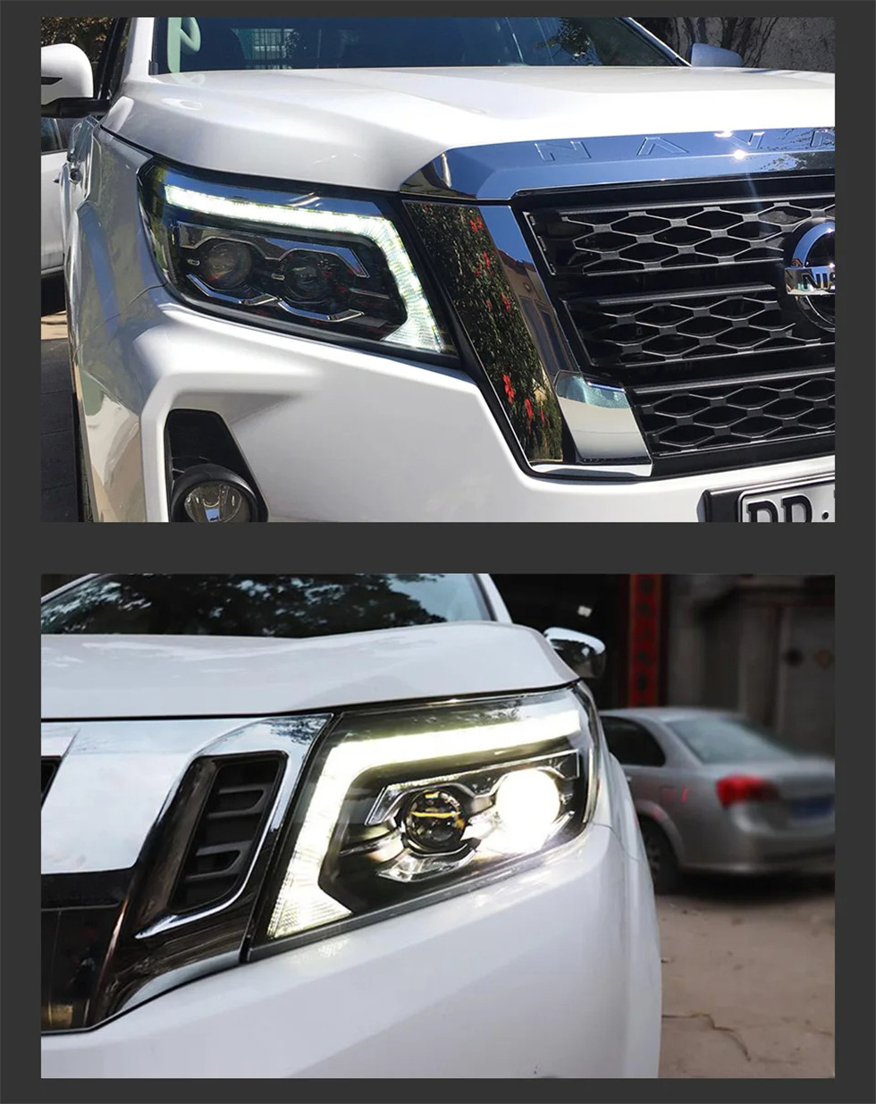 Auto Light Assembly for Nissan Navara NP300 20 15-20 20 LED Car Lamps Daytime Running Lights Dynamic Turn Signals Headlights