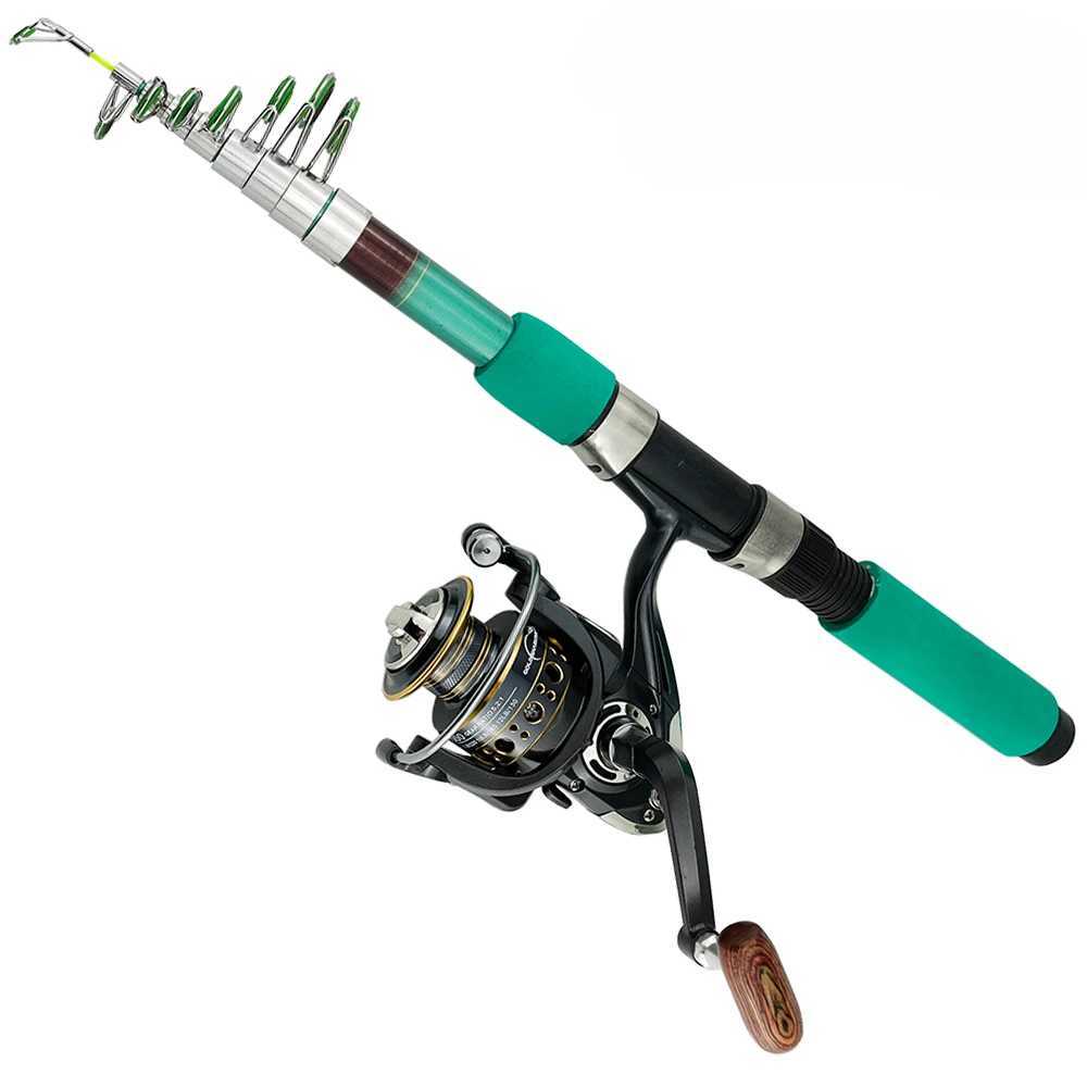1.8 2.1 2.4 2.7 3.0 3.6m Caen Tescopic fishing rod combination rotating rod with reel hard sea vessel feeder surfing rod W241108