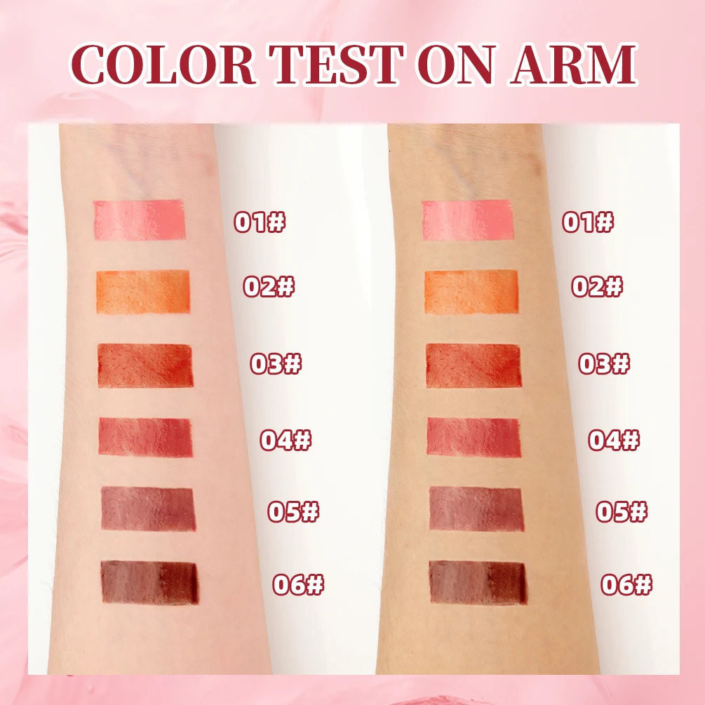 QI Smooth Lips Gloss Glass Water Gloss Sexy Full Lips Makeup Mirror Lips Glacier Lasting Lips Gloss Oil Coloring Pigments 241107