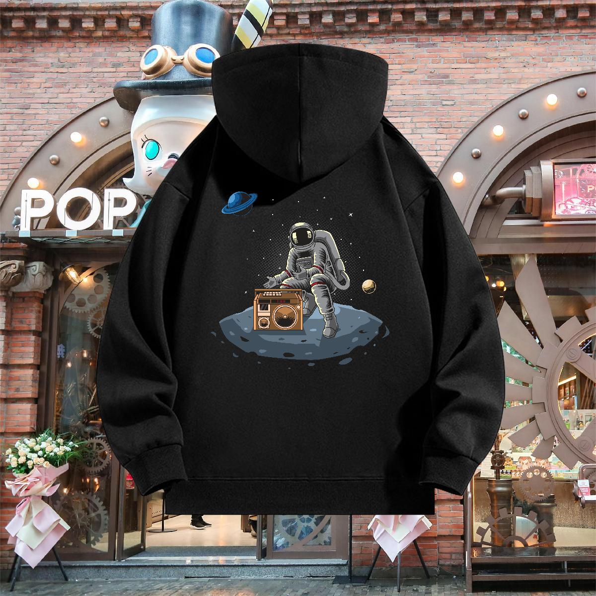 Fashion New Men's Hooded Sweatshirt Breathable Soft Loose Men Hoodie Anime Print Clothings Y2K 350g Cotton