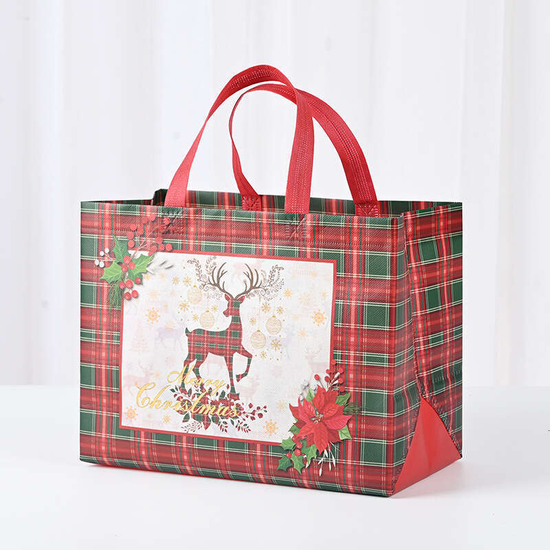 Christmas Festival-Ready Reusable Non-Woven Gift Bags