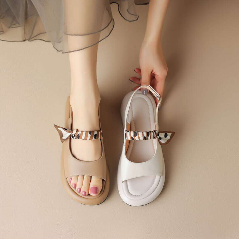 PVP Straight Toe for 2024 Summer New Flat Bottomed Temperament Women's Shoes Casual Ladies Beach Sandals