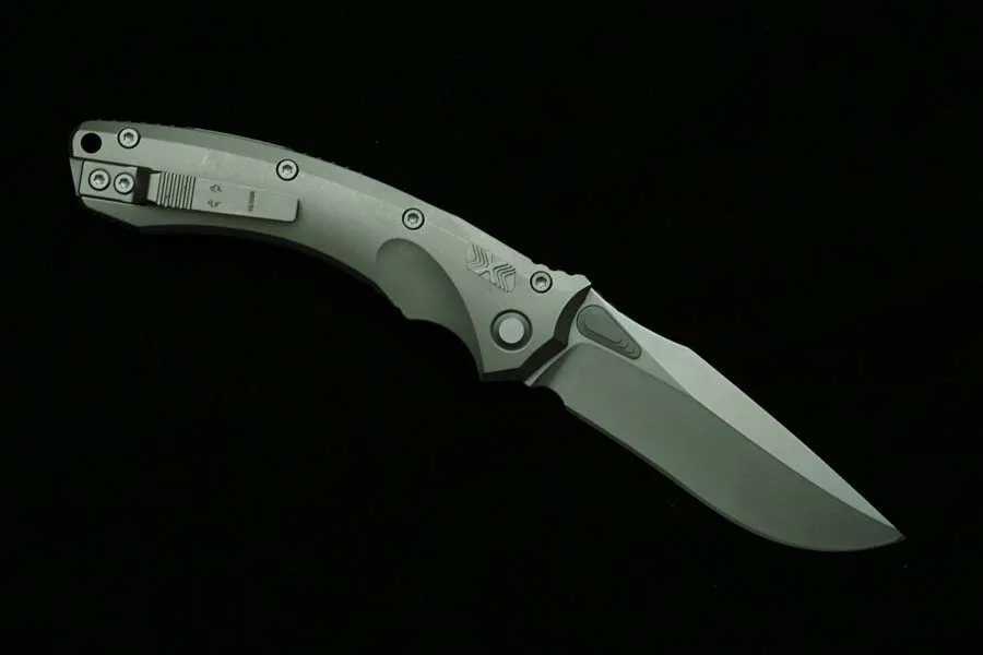 New Amphibious 137RL Manual Titanium Handle Mark M390MK Blade Outdoor Camping Hunting Kitchen Survival EDC Tool Folding Knife X241108