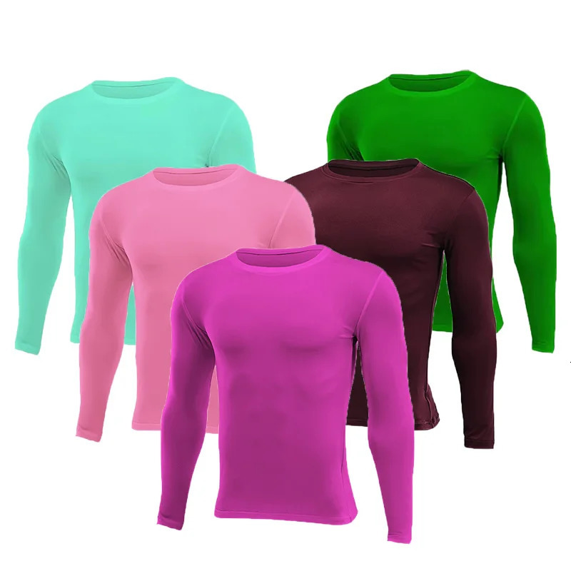 Men Women Kids Children Boy Girl Compression Running Long T Shirt Fitness Sport Basketball Football Gym Sportswear Clothes A689 241108