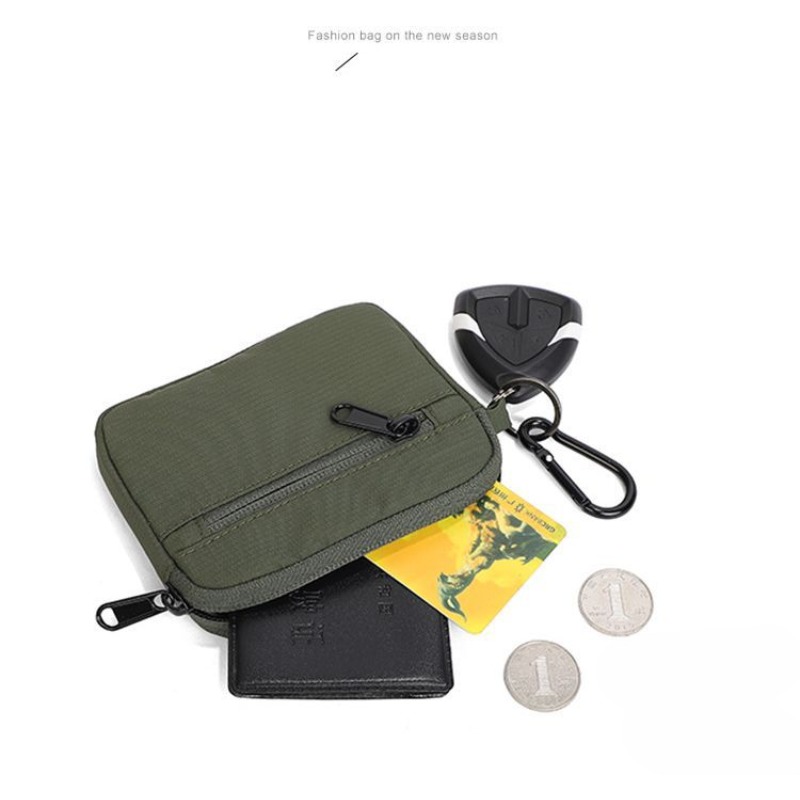 Fabric Coin Purse Male Mini Card Holder Anti-degaussing ID Card Holder Female Lipstick Storage Bag Portable Student Only