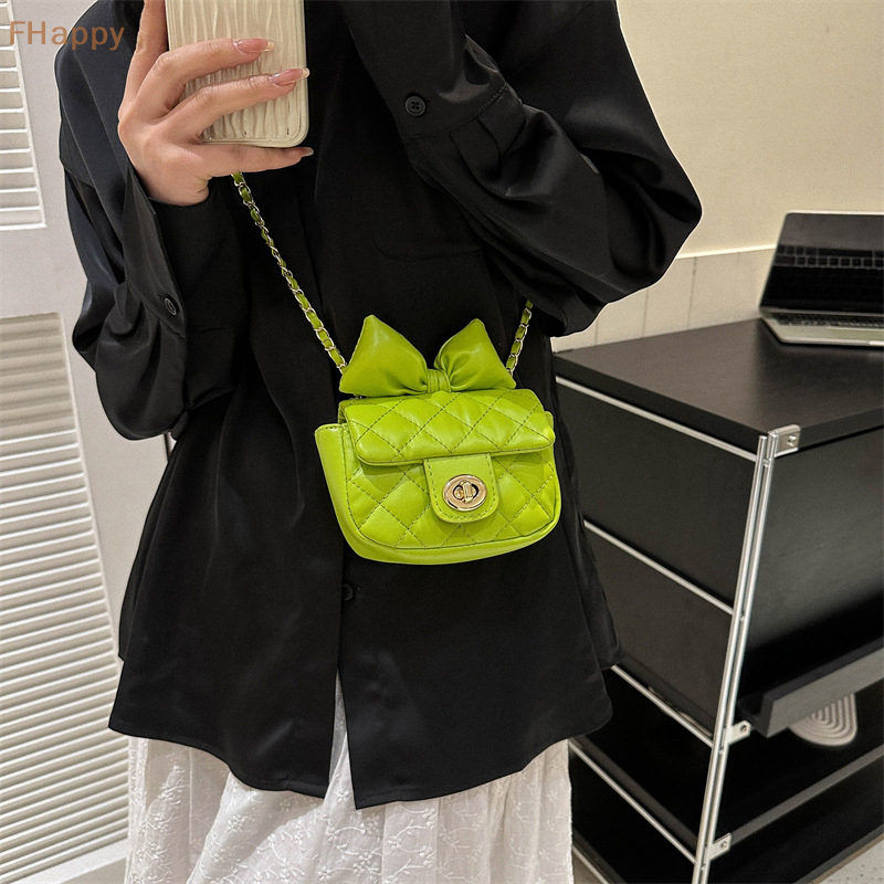 Mini Designer Luxury Shoulder Bag Toddler Princess Baby Girls Pink Bow Handbag Little Girl Cute Crossbody Purse
