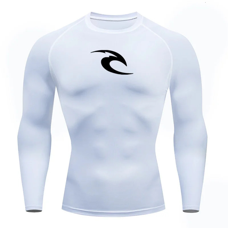 mens long sleeved compression shirt MMA fitness running gym comfortable fashionable breathable le sports quick drying top 241108