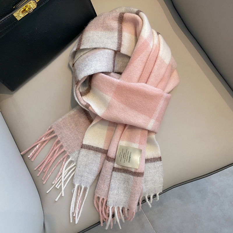 High quality fashion design, unisex couple's winter warm scarf plaid scarf