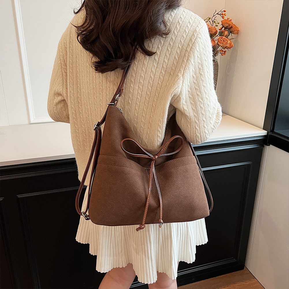 Hot Selling Large Capacity Women's Shoulder Bag Backpack New High Quality Suede Design Youth Ladies Handbag Bolsas Femininas