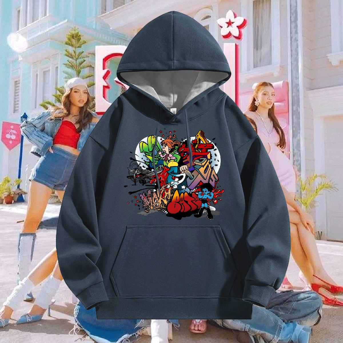 Designer Unisex Sweatshirts Hooded Collar Loose Fit Men's Hooded Sweatshirt DIY Logo Oversized Top Hoodie Daily Outfit Thick Fleece