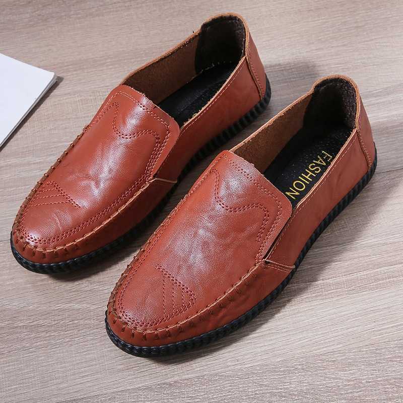New Fashion Bean Shoes Mens Spring and Autumn Fashion Leather Casual Shoes Board Shoes British Mens Low Top Business Leather Shoes