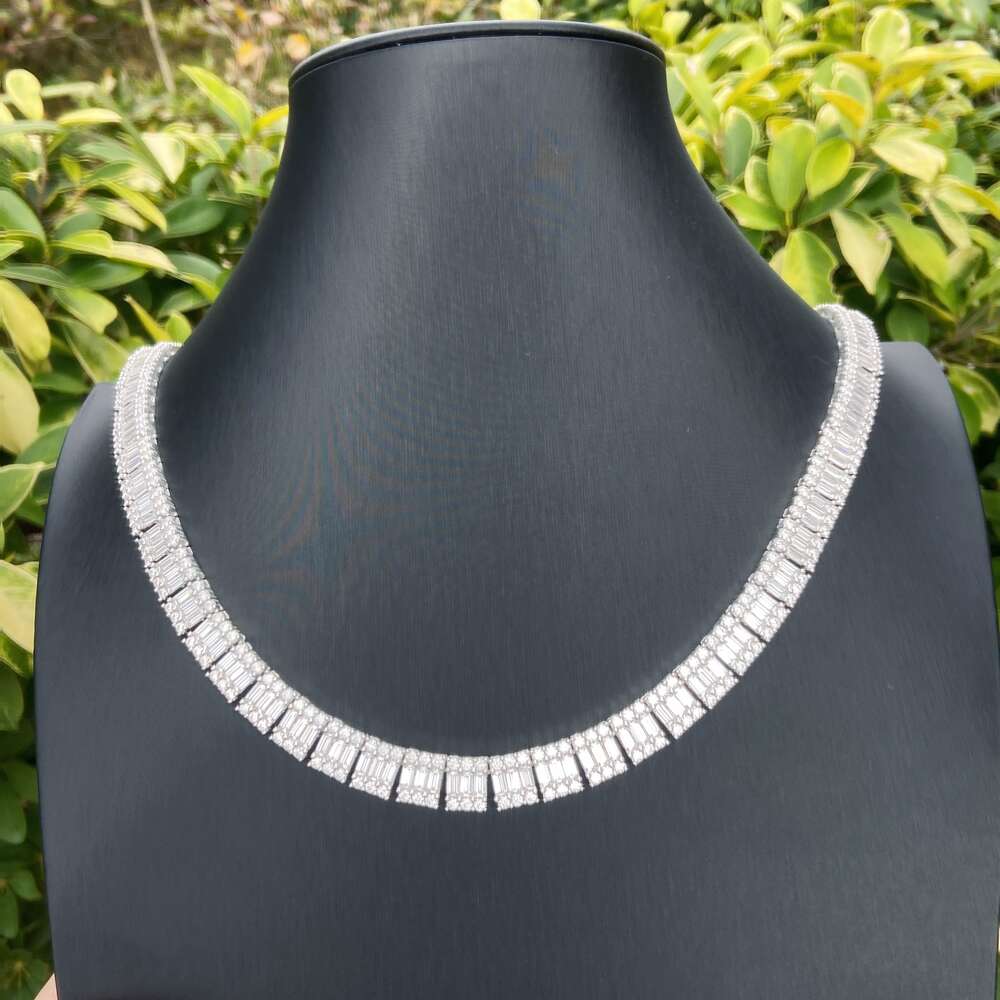 Pass Diamond Tester 925 Sterling Silver Hip Hop Pendants Vvs Moissanite Cuban Link Chain
