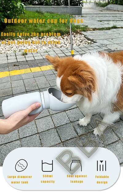 Dog Companion Cup Outdoor Portable Travel Foldable Bottle for Walking Dogs Water Dispenser Pet Supplies