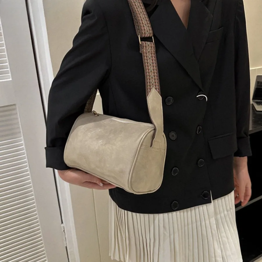 Vintage Women's Small Handbag Diagonal Luxury Brand Pillow Crossbody Shoulder Bag for Lady PU Leather Shopper Tote