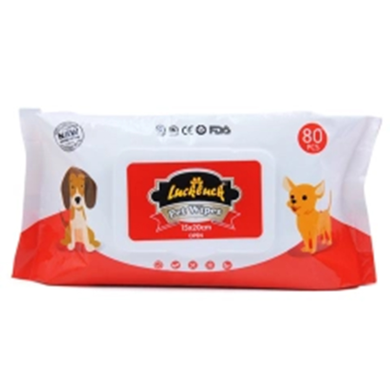 Multi-Use Veterinary Grade Pet Wipes with Vitamins E - Gentle Non-Scented Cleanse for Furry Friends' Maintenance