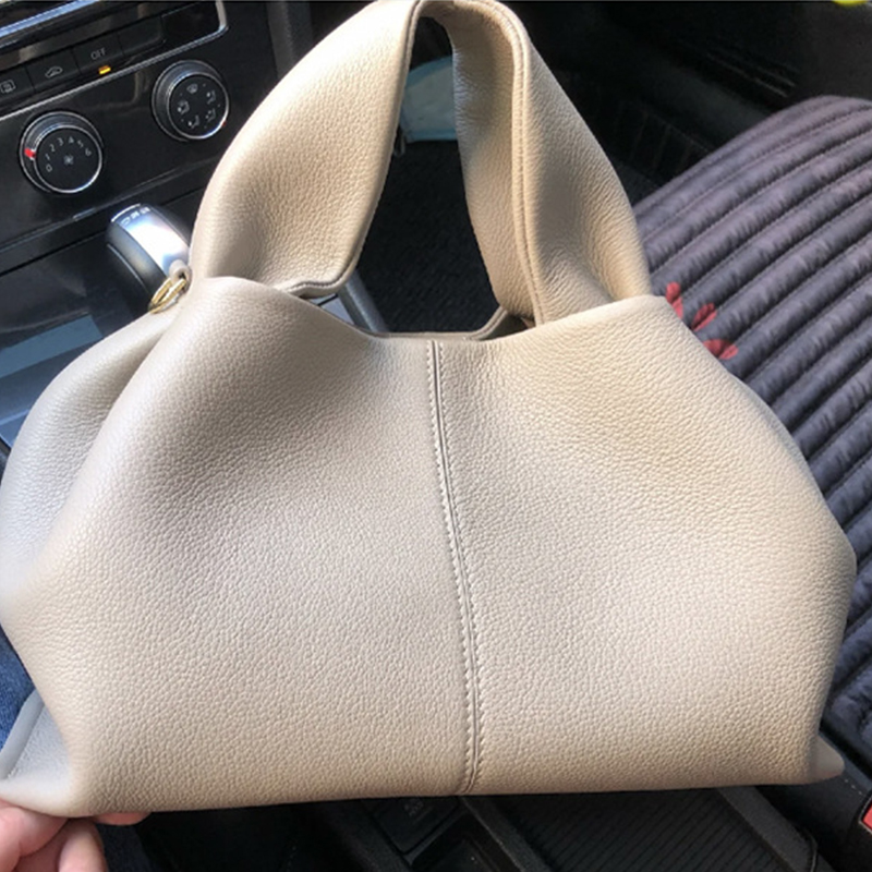 New Versatile Solid Color Dumpling Shaped European and American Fashion Handbag Single Shoulder Crossbody Bag for Women