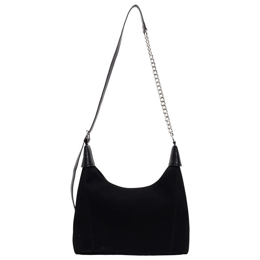 Women Chic Hobo Bag Large Capacity Stylish Crossbody Bag Solid Color Trendy Satchel Bag Adjustable Strap Simple Commuting Bag