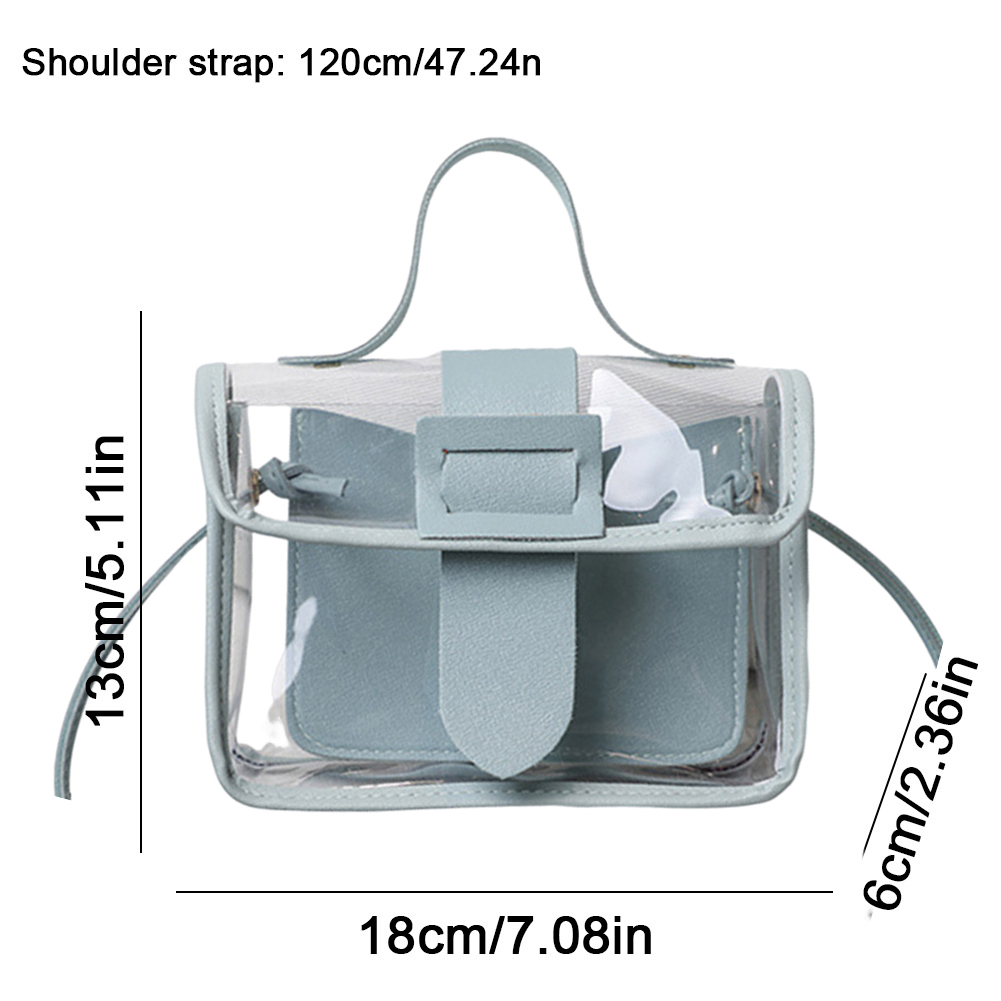 Women Jelly Small Shoulder Bag PVC Transparent Ladies Crossbody Messenger Bags Fashion Shopping Daily Female Purse