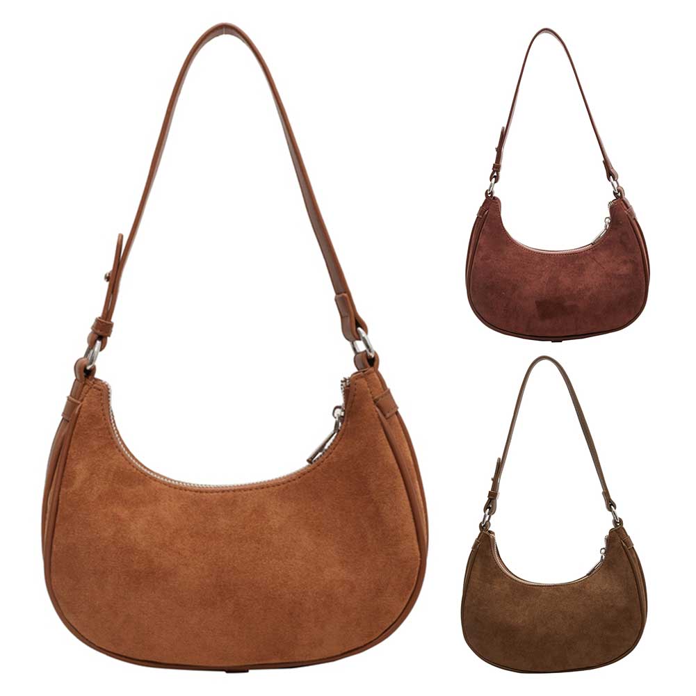 Crescent Shoulder Bag for Women Adjustable Strap Cute Hobo Bag Clutch Purse for Work Travel