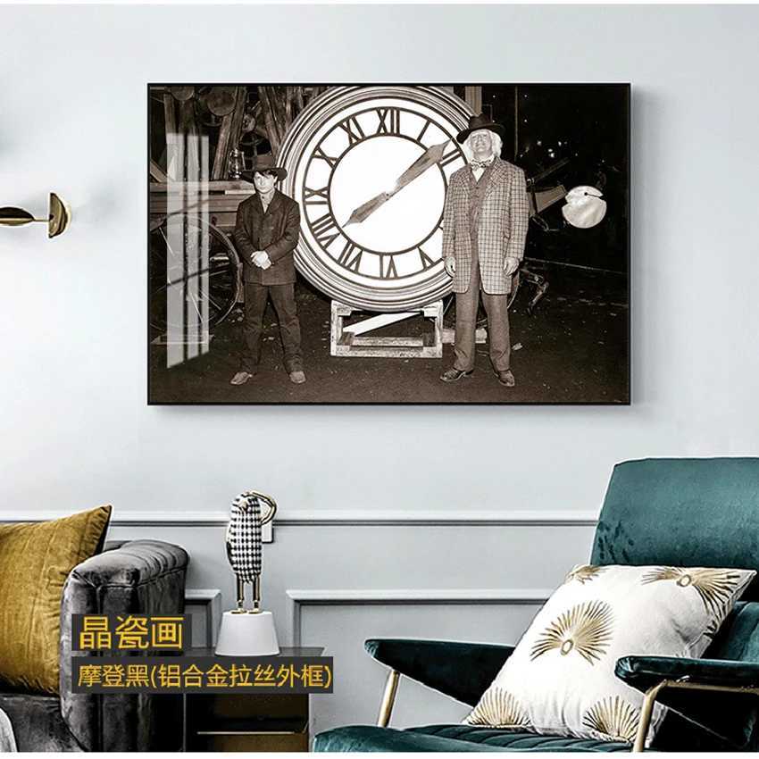 Style Wall Art Canvas Home Decoration Return to the Future Poster ic Film Printing Replace Film Retro Photo Retro X241107 - view 3