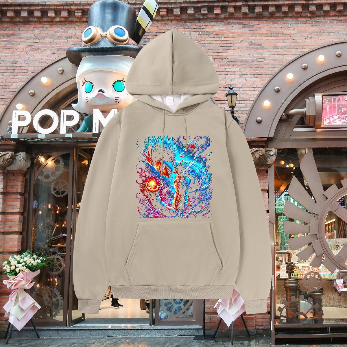 Classic Casual Hoodie For Man Long Sleeve Soft Brand Mens Hoodie Cartoon Printing S-3XL Clothes Hoodie Street wear Hip Hop Tech Fleece