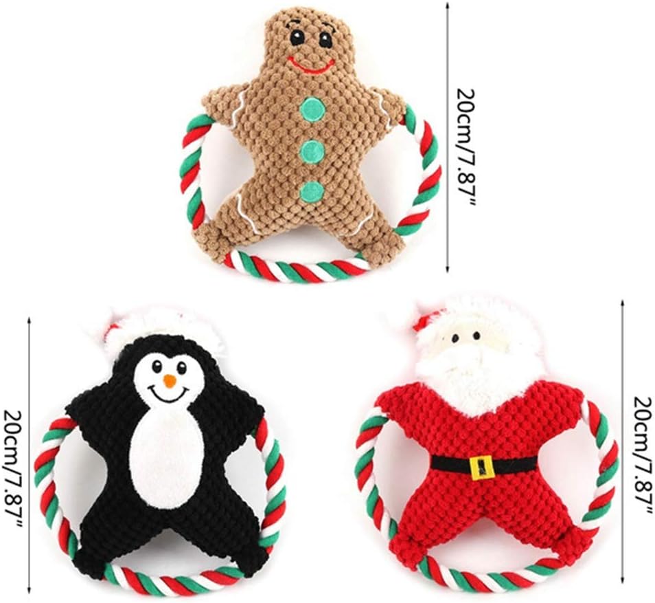 Pet Plush Toy Throw Pet Dog Training Toys Vent Christmas Gift Chew Stuff Dog Chew Toy for Puppy Cat Dog Products