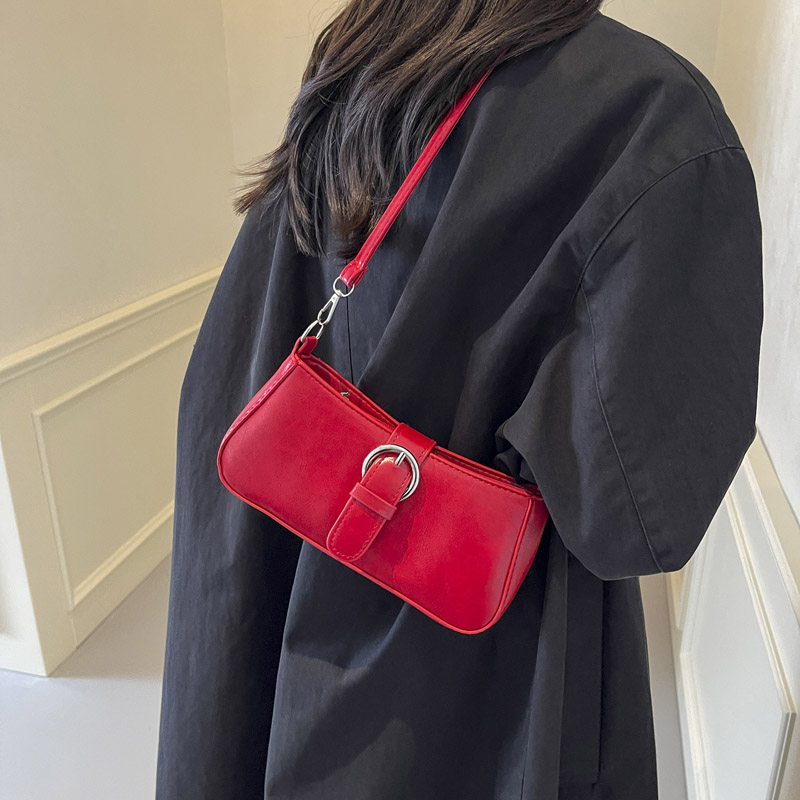 Women PU Fashion Shoulder Bag Solid Color Casual Tote Handbag Stylish Crossbody Bag Trendy Messenger Bag Chic Hobo Bag