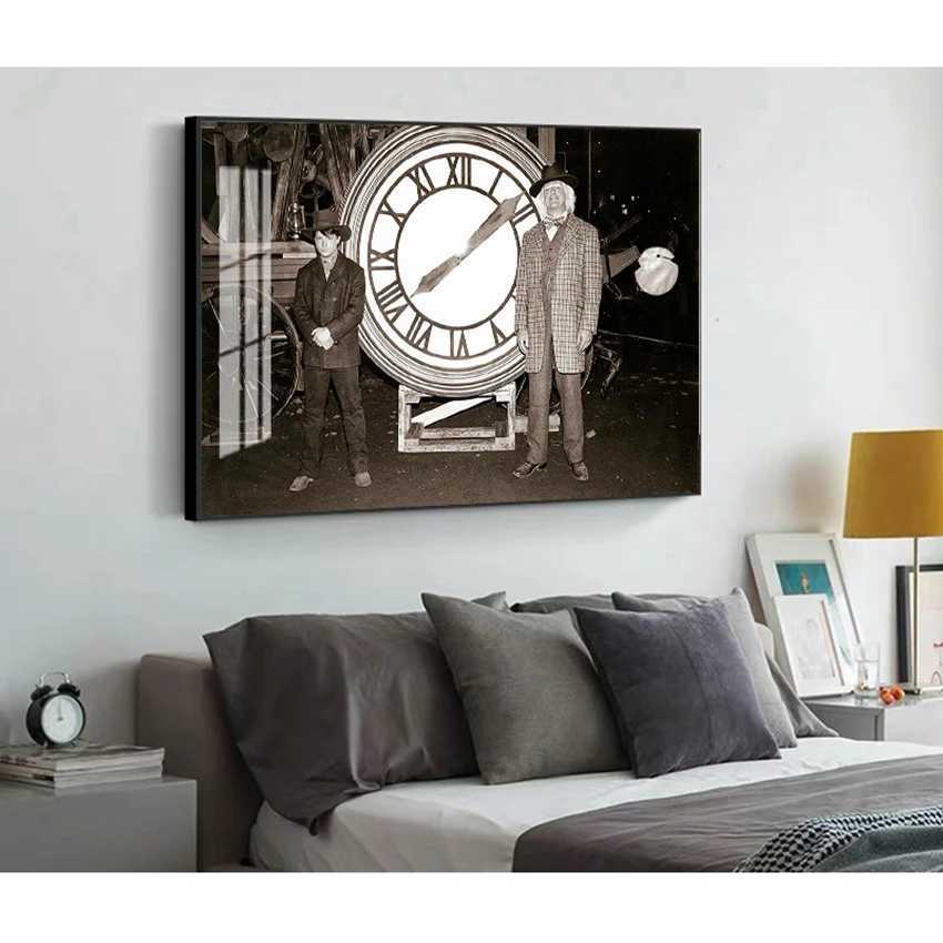 Style Wall Art Canvas Home Decoration Return to the Future Poster ic Film Printing Replace Film Retro Photo Retro X241107 - view 4
