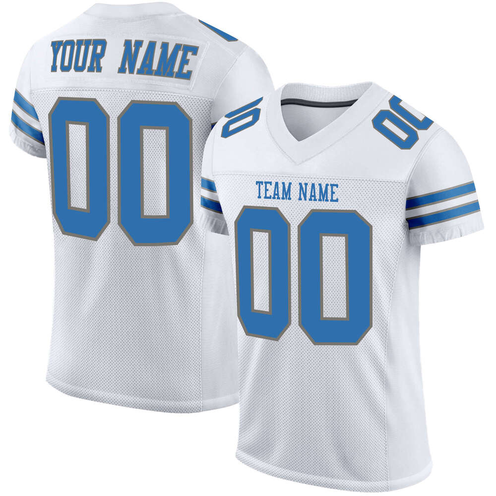 2025 High Quality Custom American White Rugby Jersey Printed Team Name Number Game Training Football Shirt Men/Youth