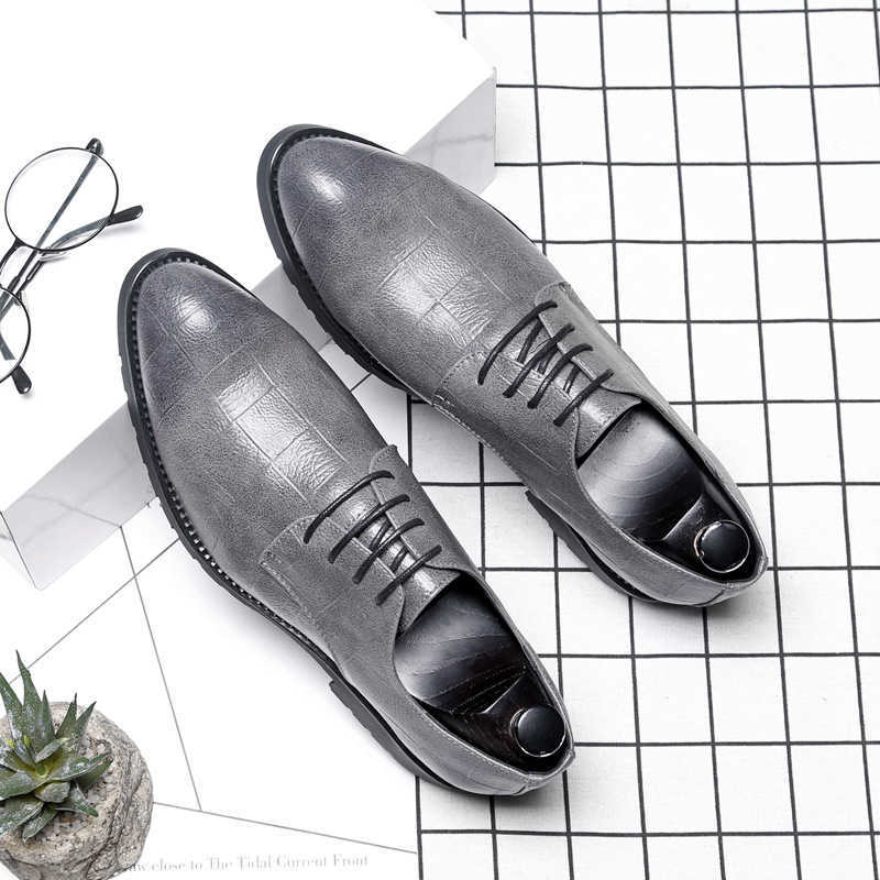 Men Dress Shoes Pointed Mens Casual Shoes Extra Large British Formal Leather Shoes Mens Dressing Shoes 241009